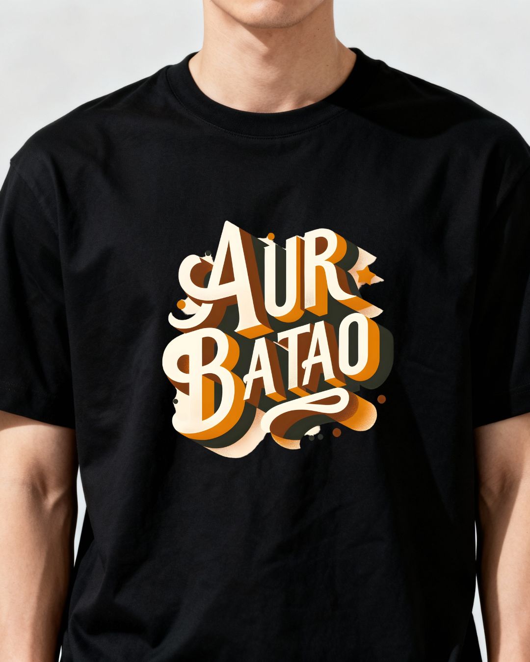 Unisex Oversized Standard T-Shirt - Aur Batao t-shirt